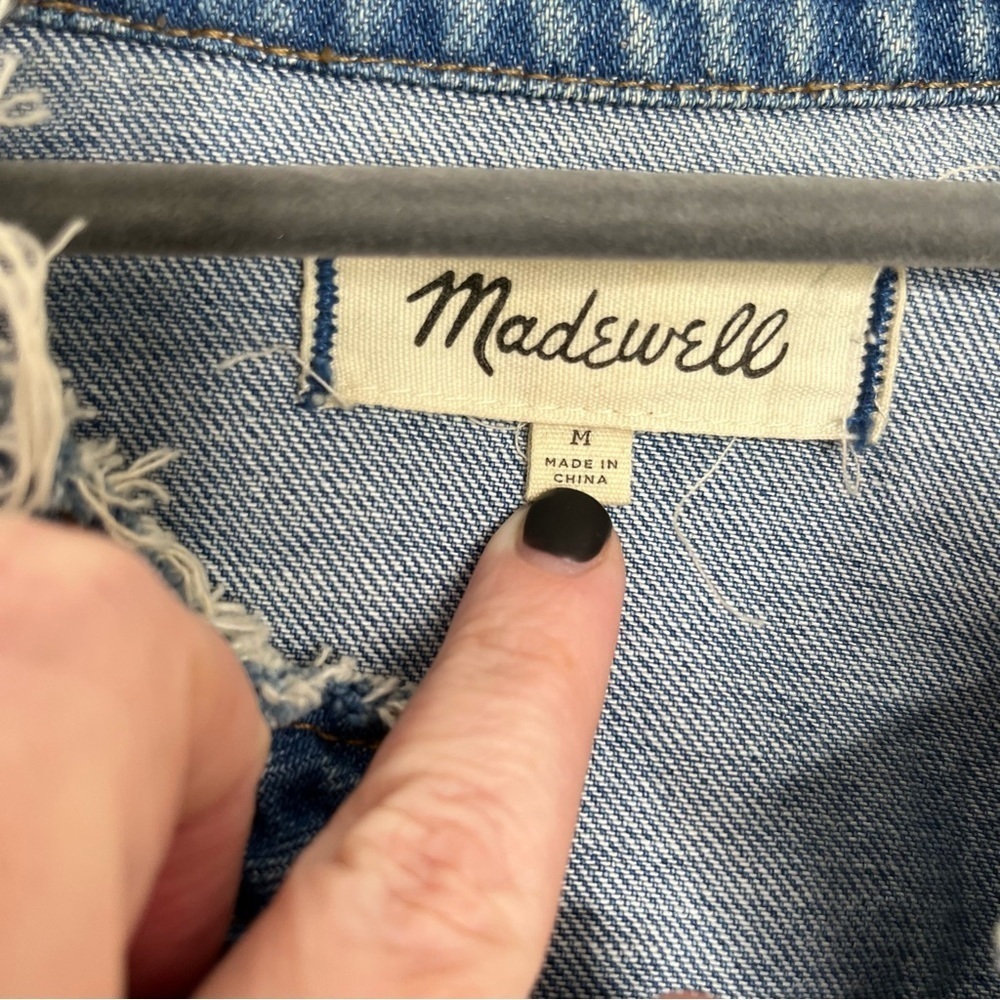 Madewell Distressed Denim Jacket - Picture 4 of 6